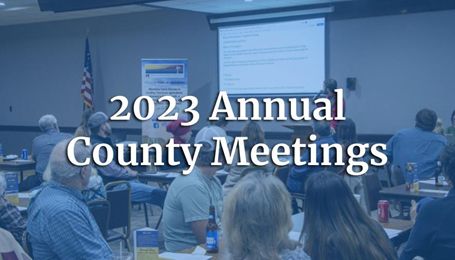 2023 Annual County Meetings Schedule