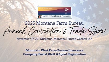 Mountain West Farm Bureau Insurance Board and Staff Registration - 2025 MFBF Annual Convention