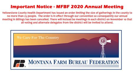 Important Notice - 2020 MFBF Annual Meeting