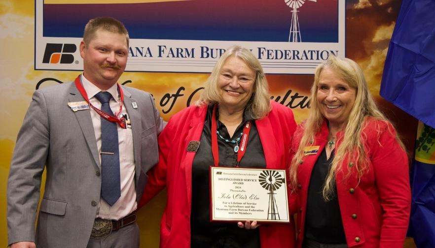 Long-time college agricultural student adviser receives MFBF Distinguished Service Award