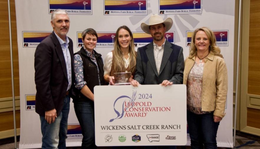 Hilger ranchers honored with Leopold Conservation Award at Montana Farm Bureau Convention
