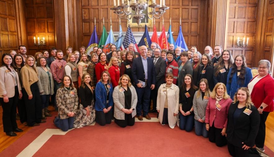 Impressive Farm Bureau Group Calls on the Capitol in Helena