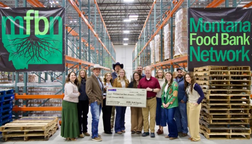 Young Farmers & Ranchers top $100,000 donation to the Montana Food Bank Network