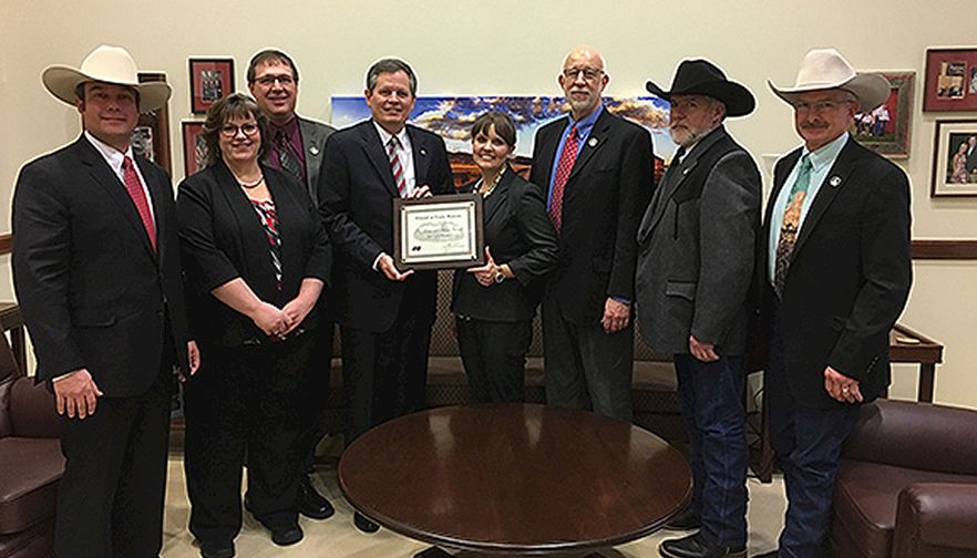 Senator Daines receives Friend of Farm Bureau Award