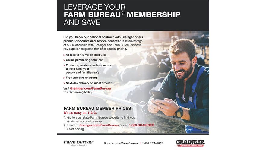 Montana Farm Bureau members save more from Grainger